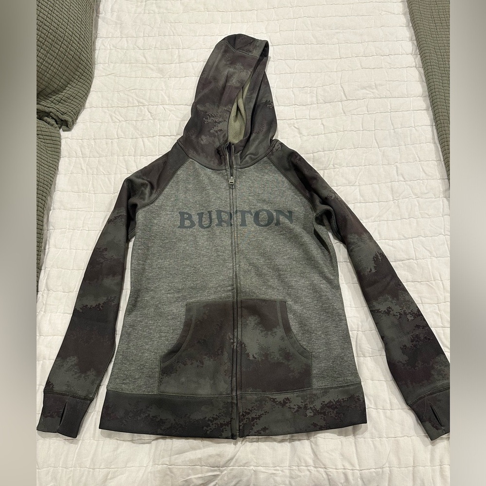 Burton women’s dry ride zip up hoodie size medium